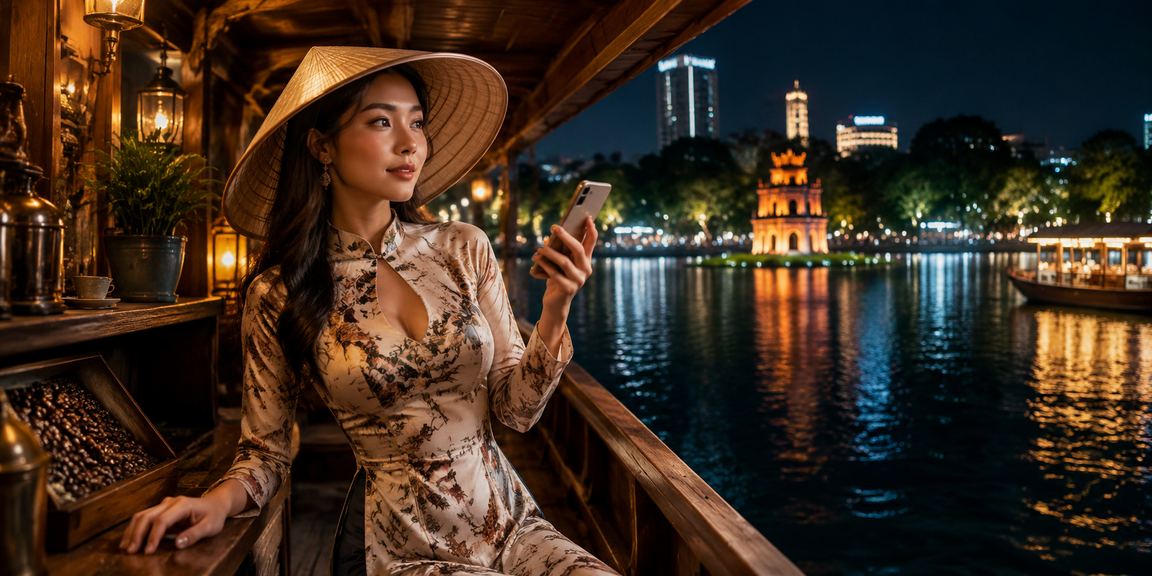 Người dùng Hà Nội chơi casino trực tuyến trên điện thoại với nón lá truyền thống