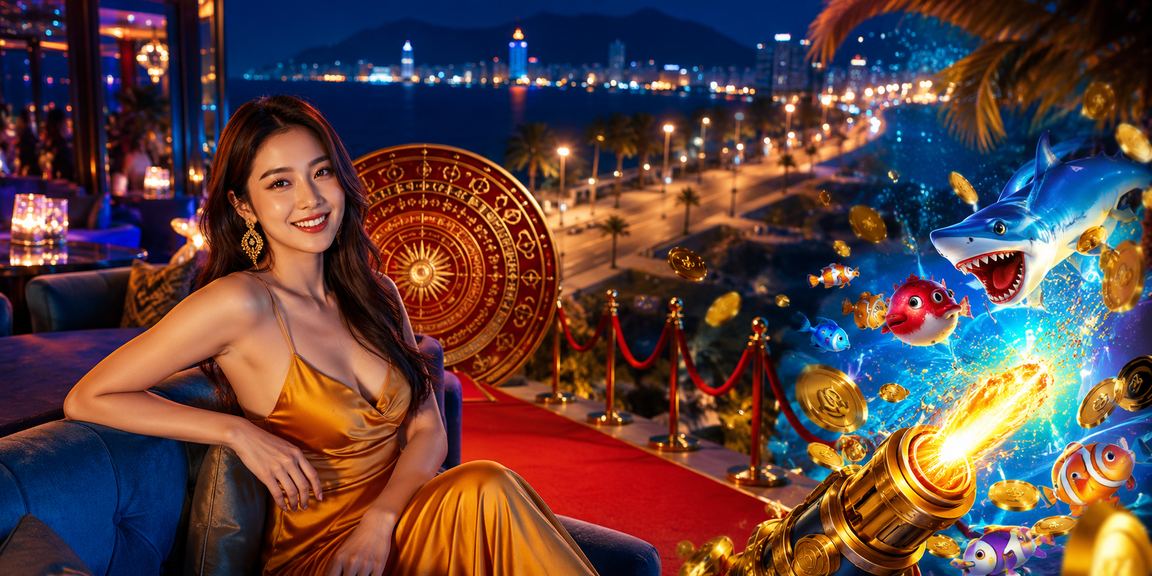 Người dùng chơi Bắn Cá trực tuyến tại Nha Trang trên điện thoại di động bên bờ biển